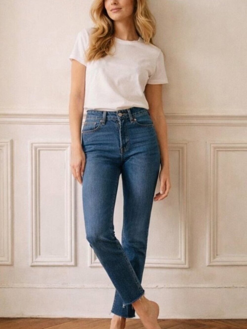SÉZANE Denim 1967 Brut Sexy Raw Hem High Waist Jeans size 26